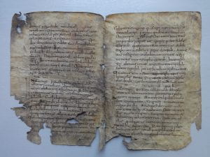 Image of fragment of Lincoln Cathedral lectionary