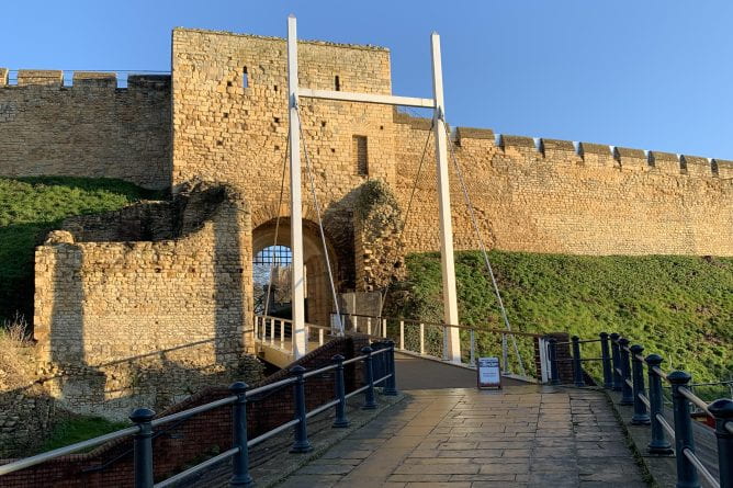 A photograph of Lincoln castle